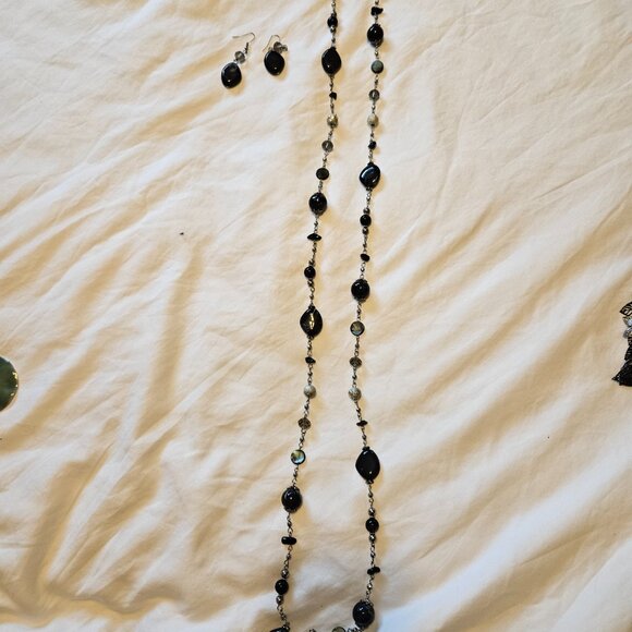Long Necklace and Earring Set - Picture 2 of 10